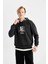 Tupac Shakur Boxy Fit Kapüşonlu Sweatshirt B5520AX24SP 3