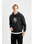 Tupac Shakur Boxy Fit Kapüşonlu Sweatshirt B5520AX24SP 4