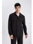 Regular Fit Polo Yaka Çıtçıt Kapamalı Cepli Teknik Gömlek Ceket B7396AX24SP 4