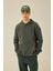 Comfort Regular Fit Rahat Kalıp Kapüşonlu Kanguru Cepli Basic Düz Sweatshirt B4446AX24SP 3