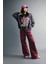 Coool Oversize Geniş Kalıp Baskılı Bisiklet Yaka Soluk Yıkama Efektli Kalın Sweatshirt B9427AX23WN 2