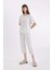 Regular Fit Desenli Kısa Kollu Pijama Takımı-Fall in Love D1537AX24SM 3