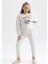 Kız Çocuk Baskılı Uzun Kollu Pijama Takım A9868A823WN 3