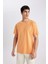 New Regular Fit Bisiklet Yaka Basic Düz %100 Pamuk Kısa Kollu Tişört V7699AZ24SP 3