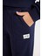 Kız Çocuk Lacivert Wide Leg Geniş Bol Paça Beli Lastikli Basic Düz Okul Eşofman Altı C7131A824AU 5