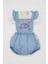 Kız Bebek 2'li Takım Kısa Kollu Tişört Üst Yumuşak Nakışlı Jean Tulum D0790A524HS 1