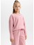 Kız Çocuk Pelüş Uzun Kollu Pijama Takımı A9859A823WN 3