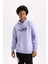 Fit NBA Los Angeles Lakers Boxy Fit Kapüşonlu Kalın Sweatshirt A7283AX23AU 3