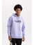 Fit NBA Los Angeles Lakers Boxy Fit Kapüşonlu Kalın Sweatshirt A7283AX23AU 4