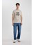 Slim Fit Dar Kesim Bisiklet Yaka Baskılı Kısa Kollu Tişört C2814AX24SM 2