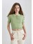 Slim Fit Dar Kesim Polo Yaka Kısa Kollu Triko Tişört N9752AZ24SP 3