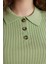 Slim Fit Dar Kesim Polo Yaka Kısa Kollu Triko Tişört N9752AZ24SP 5