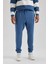 Relax Fit Kalın Jogger Eşofman Altı Basic Düz Beli Bağcıklı Lastikli Paça Cepli U7438AZ23AU 4