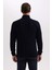 Lacivert Standart Fit Normal Kesim Balıkçı Yaka Basic Düz Triko Kazak B0587AX23WN 5