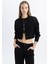 Coool Fitted Crop Fermuarlı Triko Hırka B6718AX24SP 3