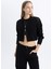 Coool Fitted Crop Fermuarlı Triko Hırka B6718AX24SP 4