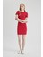 Coool Bodycon Vücudu Saran Bisiklet Yaka Fitilli Kaşkorse Kısa Kollu Mini Elbise C1503AX24SP 3
