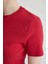 Coool Bodycon Vücudu Saran Bisiklet Yaka Fitilli Kaşkorse Kısa Kollu Mini Elbise C1503AX24SP 4