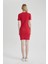 Coool Bodycon Vücudu Saran Bisiklet Yaka Fitilli Kaşkorse Kısa Kollu Mini Elbise C1503AX24SP 5