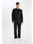 %100 Keten Normal Kesim Crop Duble Paça Yazlık Kumaş Pantolon C1826AX24SM 3