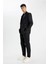 %100 Keten Normal Kesim Crop Duble Paça Yazlık Kumaş Pantolon C1826AX24SM 4