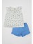 Kız Bebek 2'li Takım Çiçekli Poplin Kolsuz Bluz Şort C9527A524SM 1
