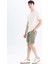 Regular Fit Düz Paça Kargo Cepli Basic Düz Şort B8795AX24SM 2