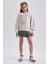 Kız Çocuk Bisiklet Yaka Baskılı Sweatshirt A6163A823AU 2