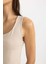 Slim Fit Dar Kesim U Yaka Basic Düz Atlet C2622AX24SP 4