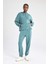 Fit Jogger Eşofman Altı Standart Fit Modal Çift Cepli Basic Düz B1794AX24SP 4