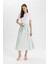 A Kesim Normal Bel Poplin Midi Etek C7238AX24SM 3