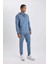 Fit Jogger Eşofman Altı Slim Fit Dar Kesim Beli Lastikli Cepli Düz Paça S3309AZ24SP 5