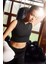Fit Crop Bisiklet Yaka Ağır Kumaş Sporcu Atlet C7908AX24SM 1
