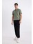 Slim Fit Dar Kesim Polo Yaka Kısa Kollu Pamuklu Modal Karışımlı Basic Düz Tişört M6609AZ24SP 2