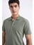 Slim Fit Dar Kesim Polo Yaka Kısa Kollu Pamuklu Modal Karışımlı Basic Düz Tişört M6609AZ24SP 4