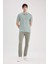 Regular Fit Kısa Kollu Basic Düz Pike Kumaş Polo Tişört C1293AX24SP 2
