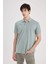 Regular Fit Kısa Kollu Basic Düz Pike Kumaş Polo Tişört C1293AX24SP 3
