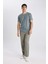 Regular Fit Bisiklet Yaka Kısa Kollu Basic Düz Tişört T5014AZ24SP 2