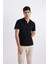 Slim Fit Dar Kesim Polo Yaka Kısa Kollu Pamuklu Basic Düz Tişört M6609AZ24SP 3