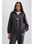 Oversize Fit Yarım Fermuarlı Polar Sweatshirt Y2649AZ23WN 4