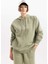Relax Fit Kapüşonlu Kalın Sweatshirt A9274AX23WN 4