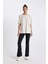 Fit Oversize Bisiklet Yaka Baskılı Sporcu Kısa Kollu Tişört Z6695AZ24SM 2