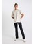 Fit Oversize Bisiklet Yaka Baskılı Sporcu Kısa Kollu Tişört Z6695AZ24SM 4