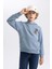 Erkek Çocuk Baskılı Kapüşonlu Kalın Sweatshirt B6313A823CW 5