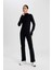 Fit Flare Fit Beli Saran İspanyol Paça Standart Boy Pantolon C5275AX24SP 3
