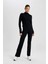 Fit Flare Fit Beli Saran İspanyol Paça Standart Boy Pantolon C5275AX24SP 4