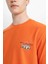 Regular Fit Bisiklet Yaka Baskılı Kısa Kollu Tişört C2130AX24SM 5