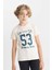 Erkek Çocuk Bisiklet Yaka Baskılı Kısa Kollu Tişört C6888A824HS 1