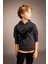 Erkek Çocuk Baskılı Kapüşonlu Kalın Sweatshirt B6316A823CW 1