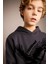 Erkek Çocuk Baskılı Kapüşonlu Kalın Sweatshirt B6316A823CW 4